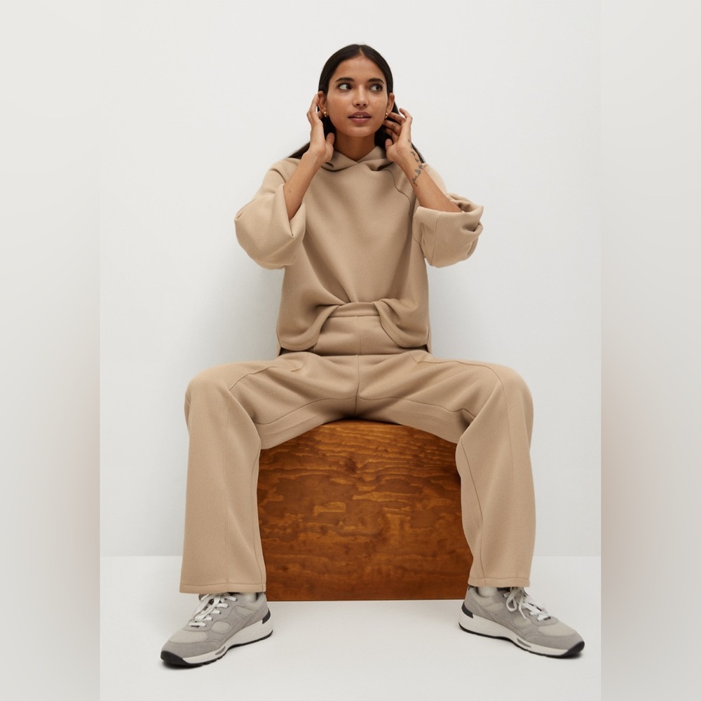 Mango Beige Co-ord set hoodie+trousers size L - Picture 16 of 16